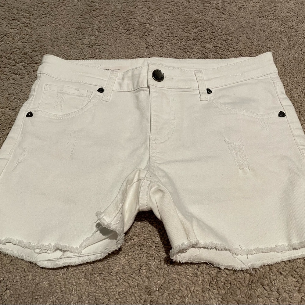 Kut from the Kloth White Denim Shorts, Size 4